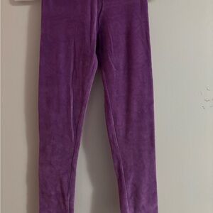 Mini Boden Purple Cozy Fleece Leggings